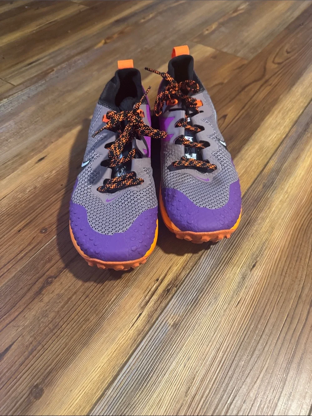 Nike Purple and Orange Trail Running Sneakers